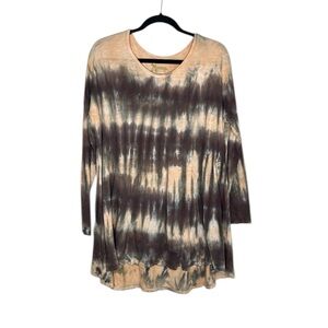 MuMu Mellow tie dye swing hem tunic dress size small